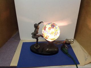 Art Deco Gerdago Pixie Lamp.  Millifiori Globe