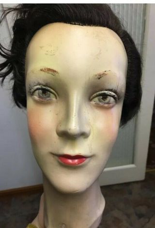 Rare Ako Vintage Mannequin Head 50’s German With Clamp