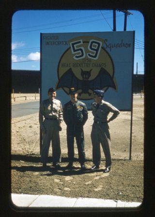 52 Red Border Kodak Slides 1954 - 58 Air Defense Command 59th Squadron