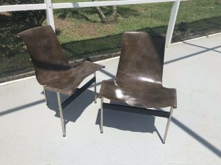Pr T - chairs William Katavalos,  Littell kelly Mid Century Modern Eames Era 12