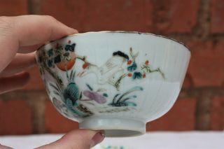 19th Century Chinese Famille Rose Tea Bowl and Stand Tongzhi 4