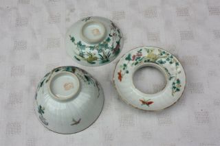 19th Century Chinese Famille Rose Tea Bowl and Stand Tongzhi 5
