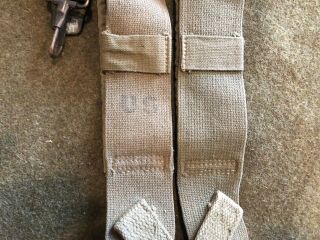Korean War Era Padded M1945 Combat Field Pack Suspenders 6