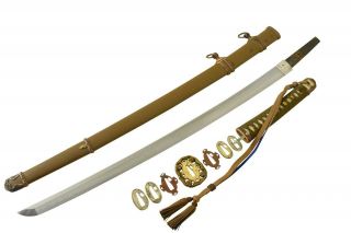 MINTY WWII Japanese Samurai Sword SHIN GUNTO World War 2 NIHONTO KATANA BLADE 3