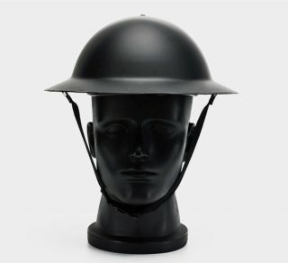 Wwii Mk2 British Army Brodie Steel Helmet Liner Black