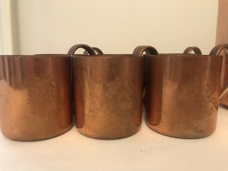 Vintage Cock & Bull Copper Mug Moscow Mule Authentic Set 5