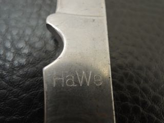 WWII GERMAN FOLDING KNIFE POCKET KNIFE HAWE 9