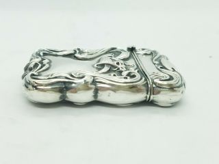 Antique Snake Serpent Sterling Silver Match Safe Vesta Case Roden Brothers 6