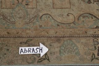 Antique MUTED Peach Coral Persian Area Rug Distressed Oriental FADED Rug 8x11 10