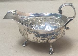 1753 18th Century Sterling Silver Sauce Gravy Boat Made By David Hennell