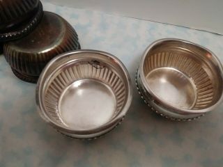 6 Reed & Barton Navy Anchor Emblem Silver Soldered nut bowl ashtray candy 2900 3