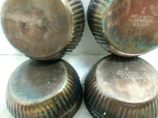 6 Reed & Barton Navy Anchor Emblem Silver Soldered nut bowl ashtray candy 2900 8