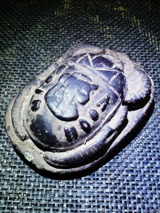 EGYPTIAN ANTIQUES ANTIQUITIES Isis Scarab Beetle Khepri Figure 1200 - 1080 BC 10
