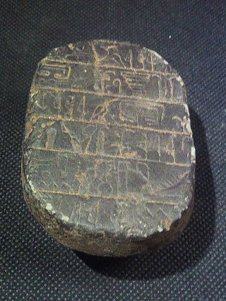 EGYPTIAN ANTIQUES ANTIQUITIES Isis Scarab Beetle Khepri Figure 1200 - 1080 BC 2