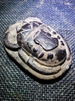 EGYPTIAN ANTIQUES ANTIQUITIES Isis Scarab Beetle Khepri Figure 1200 - 1080 BC 9