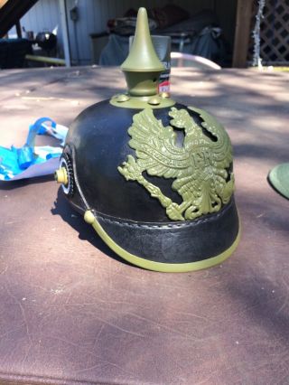 Ww1 Imperial German Pickelhaube Spike Helmet.  Custom Made