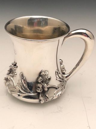 Sterling Silver Drinking Cup,  Wm.  B.  Kerr & Co.  Of Jersey,  Circa 1855