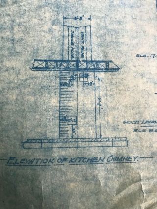 Blue Print Ornance Barracks Sandy Hook Proving Ground May 1st 1908 5