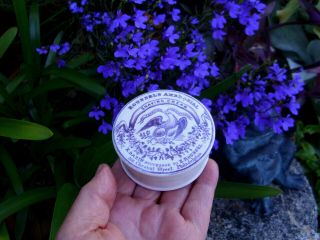 Antique,  ca 1860 Roussel ' s Shaving Cream,  USA Shaving Cream Jar pot lid 9