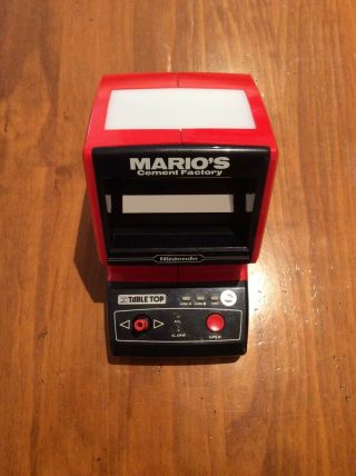 Vintage NINTENDO GAME & WATCH MARIO ' S CEMENT FACTORY CM - 72 RETRO TABLETOP GAME 3