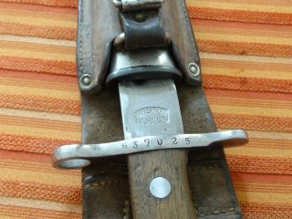 M1914 Swiss Army SAWBACK Pioneer Bayonet Scabbard,  Waffenfabrik Neuhausen 11