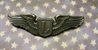 Us Army Air Force Sterling Liaison Pilot Wings 3 In N S Meyer Post Wwii