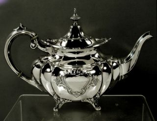 Reed & Barton Sterling Tea Set 1949 Hampton Court - No Mono 5