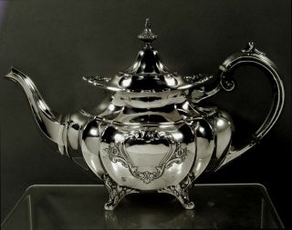 Reed & Barton Sterling Tea Set 1949 Hampton Court - No Mono 6