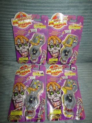 Rare Mighty Max Crushes Clawber Horror Heads Moc Bluebird 1994 Group Of 4