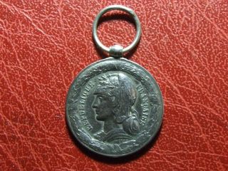 Marianne Military Tonkin Chine Annam En 1883 - 1885 China Silver Medal By Dupuis