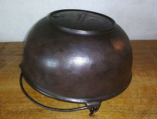 Primitive Cast Iron No.  2 Scotch Pot Kettle Gate Marked Bowl Antique Cookware