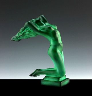 Art Deco Rare Jade Car Mascot Figurine 
