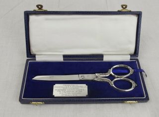 1976 Silver Handled Scissors Commemorating The Opening Of The M275