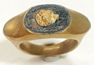 Ancient Antique Roman Gold P.  Ring 