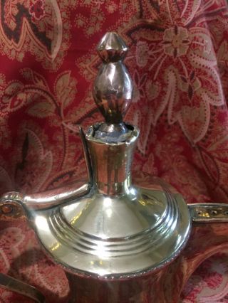 ANTIQUE MIDDLE EASTERN BRASS & COPPER DALLAH COFFEE POT BEDHOUIN 3