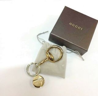 Gucci Gold Tone Horsebit Keyring Usb Flash Drive For Bag Luggage Agenda Holder