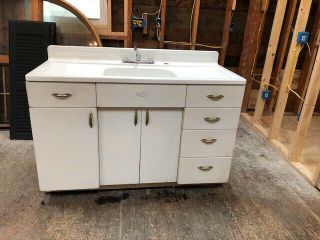 Youngstown Kitchen Cabinets By Mullins,  Vintage,  Retro,  Sink,  Antique,  Metal