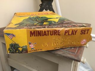 Vintage Louis Marx Miniature “SANDS OF IWO JIMA” Play - Box 10