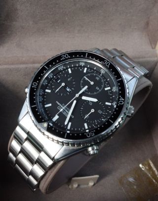 Seiko Speedmaster 7a38 - 6040 Quartz Chronograph w/ Box & Papers 3