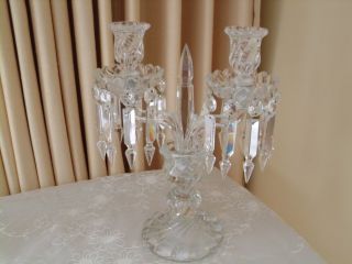 BACCARAT BAMBOO XXTH CANDELABRA SCONCES 2 LIGHTS CRYSTAL CHANDELIER 2