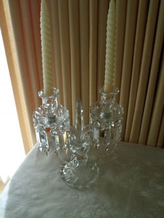 BACCARAT BAMBOO XXTH CANDELABRA SCONCES 2 LIGHTS CRYSTAL CHANDELIER 3