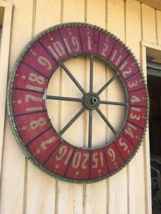 Vintage Antique Game Gaming Wheel,  Circa 1919,  Toledo Automatic Fishpond Co.