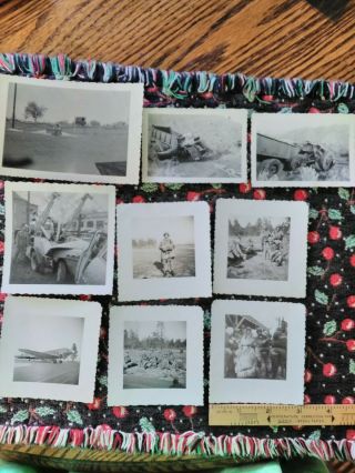 VINTAGE ALBUM WITH MILITARY PHOTOS,  PLANES,  MOTORCYCLES,  MEN.  1949 - 55 11