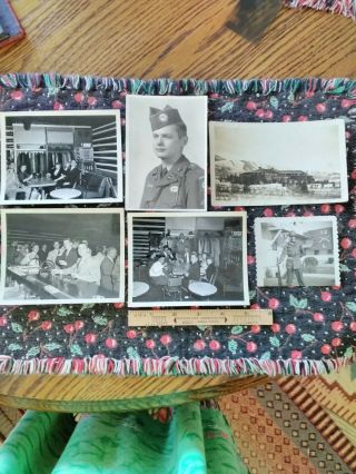 VINTAGE ALBUM WITH MILITARY PHOTOS,  PLANES,  MOTORCYCLES,  MEN.  1949 - 55 12