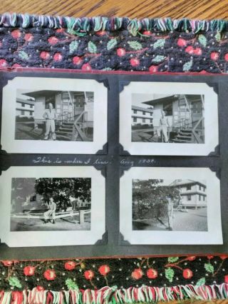 VINTAGE ALBUM WITH MILITARY PHOTOS,  PLANES,  MOTORCYCLES,  MEN.  1949 - 55 4