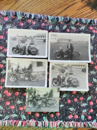 VINTAGE ALBUM WITH MILITARY PHOTOS,  PLANES,  MOTORCYCLES,  MEN.  1949 - 55 7