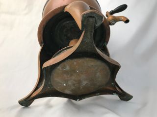 Antique Rochester Copper Glass Clear View Percolator Coffee Maker Oil Can Burner 12