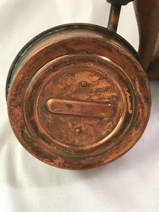 Antique Rochester Copper Glass Clear View Percolator Coffee Maker Oil Can Burner 4
