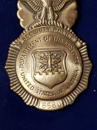 USAF Numbered Security Police Badge (Lordship Industries LI GI) 2