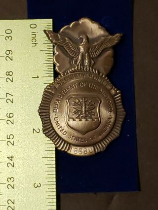 USAF Numbered Security Police Badge (Lordship Industries LI GI) 8